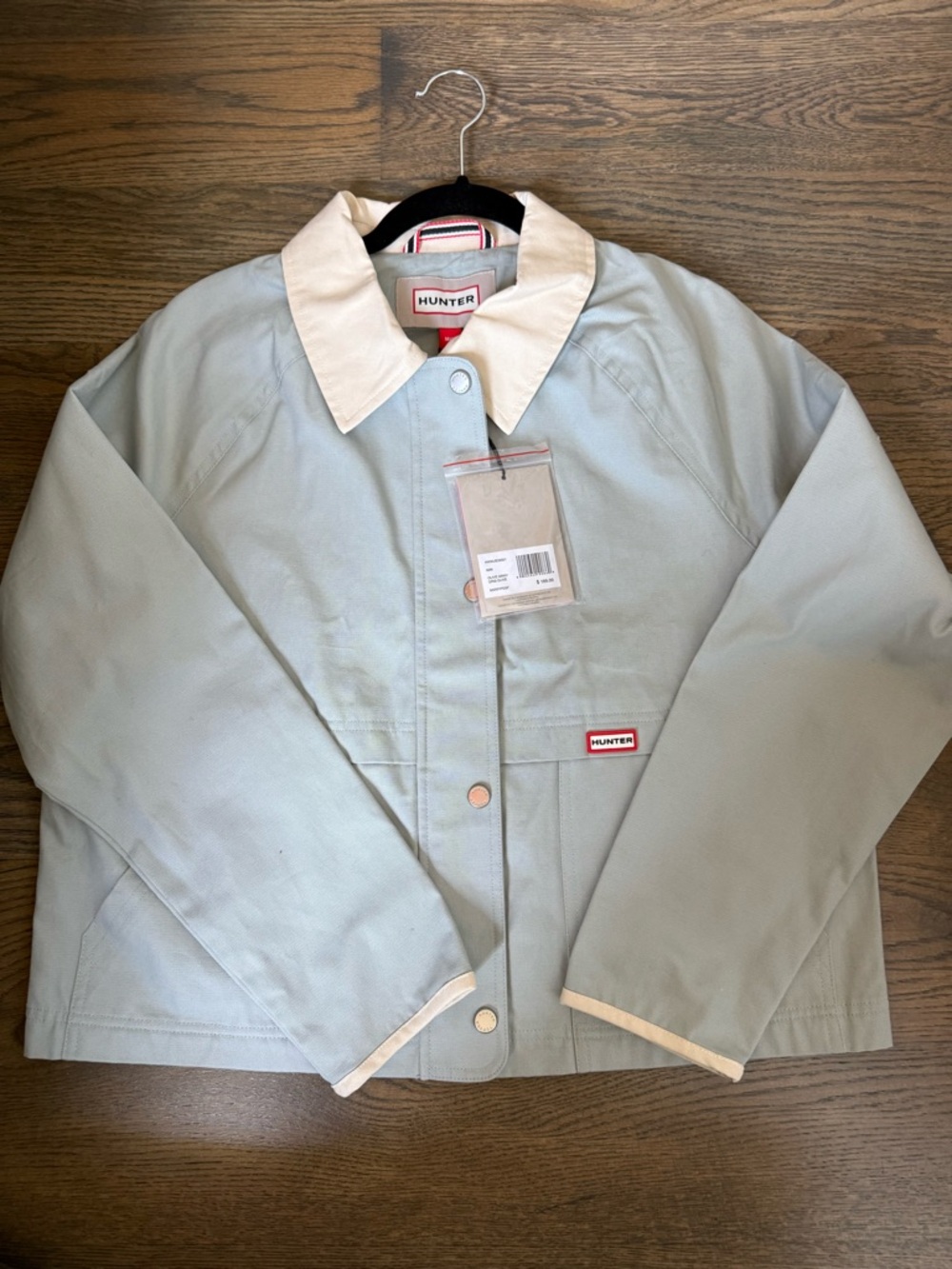 Hunter Light Gray and Cream Utility Jacket